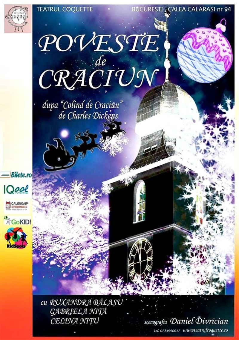 bilete Poveste de Craciun la teatrul Coquette