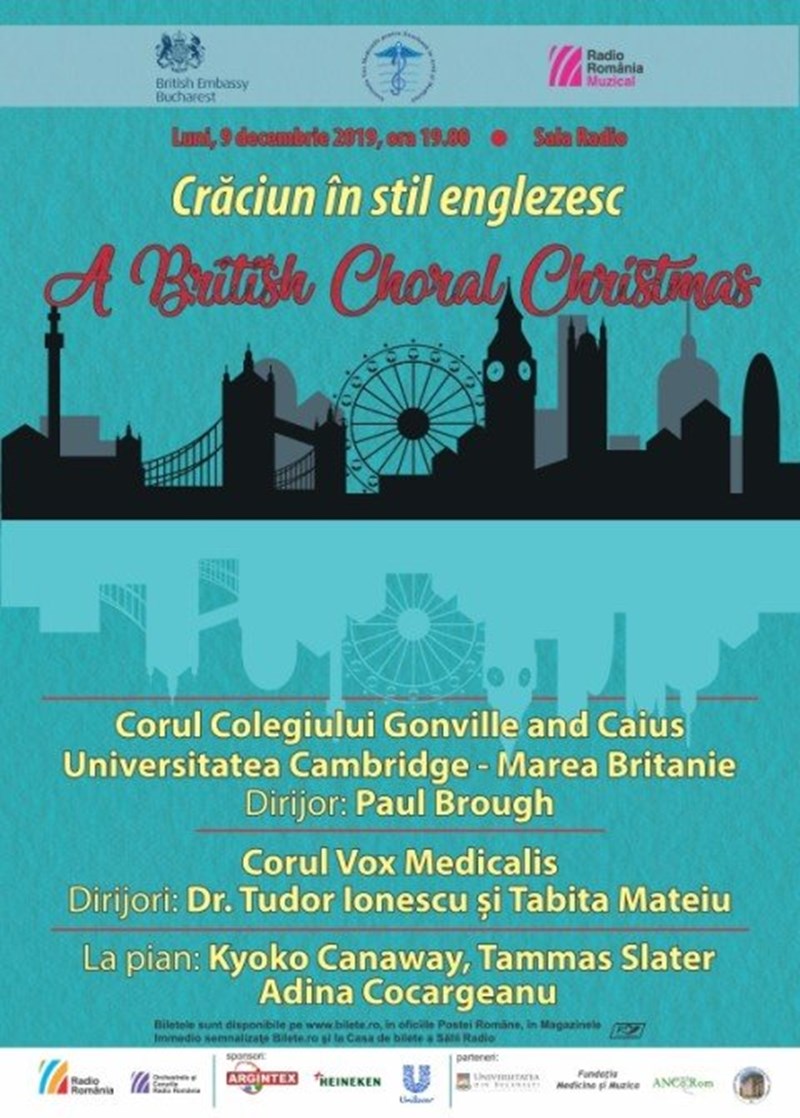 bilete Craciun in stil englezesc