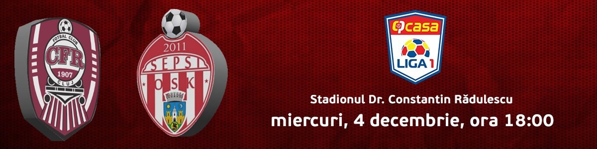 bilete CFR 1907 Cluj v Sepsi OSK Sf. Gheorghe
