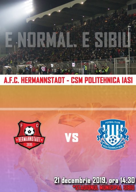 FC Hermannstadt - CS Politehnica Iasi - Casa Liga 1
