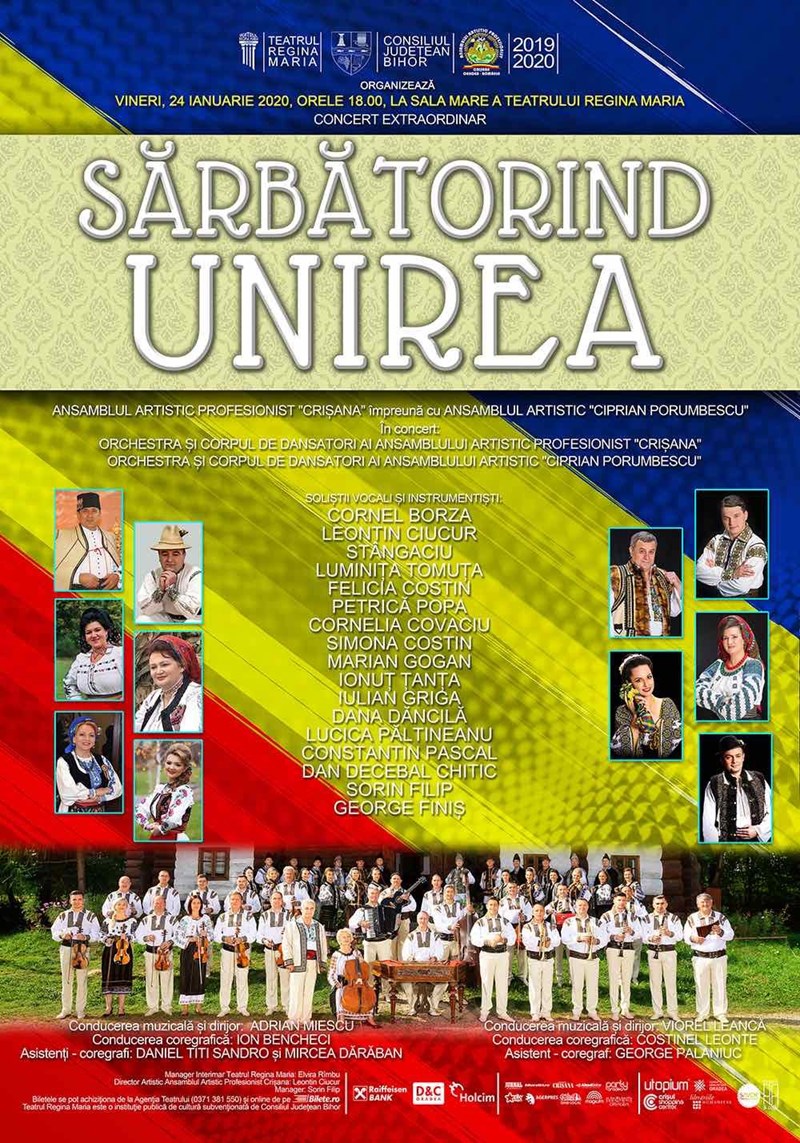 bilete Spectacol aniversar - Sărbătorind Unirea