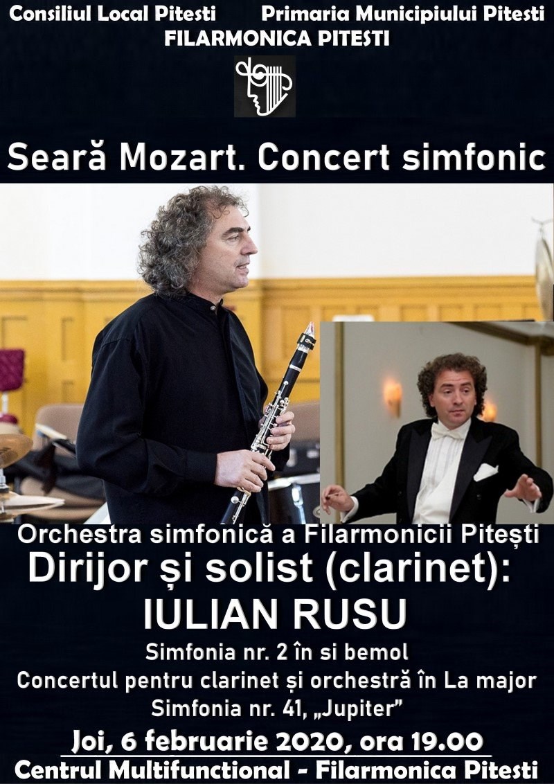 bilete Seara Mozart la Filarmonica Pitesti