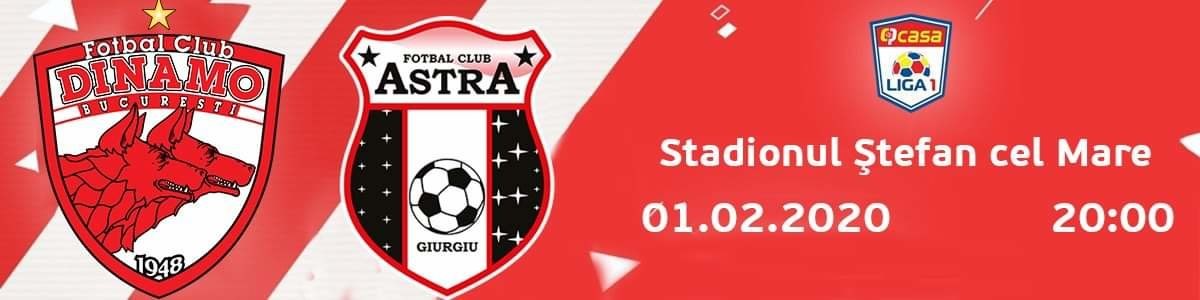 bilete FC Dinamo Bucuresti - AFC Astra Giurgiu - Casa Liga 1