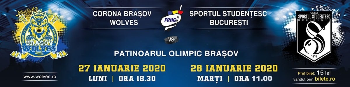 bilete CSM Corona Brasov Wolves - Sportul Studentesc Bucuresti