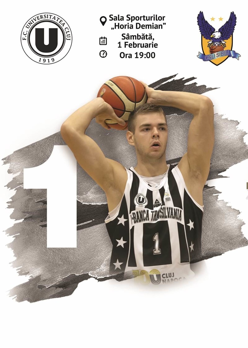 bilete Top 6: U-BT vs. BC CSU Sibiu