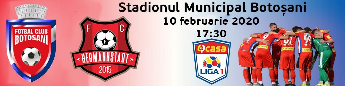 bilete FC Botosani - FC Hermannstadt - CASA Liga 1