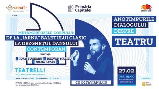 bilete Anotimpurile dialogului despre teatru cu Octavian Saiu