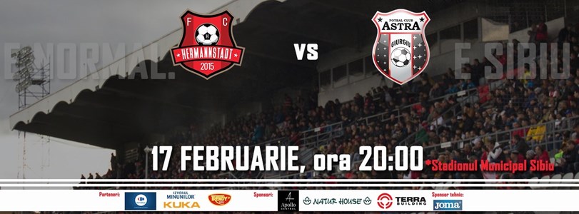 bilete AFC Hermannstadt - AFC Astra Giurgiu - CASA Liga 1