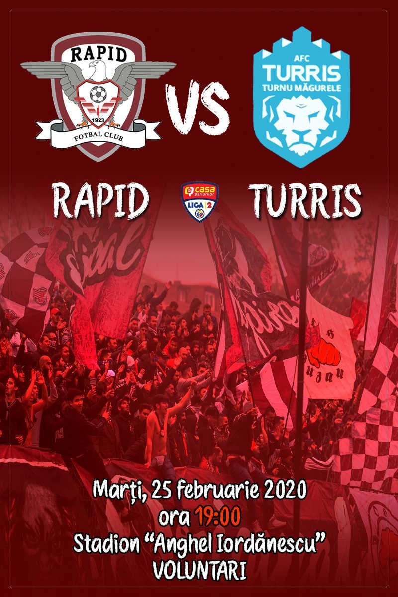 bilete FC Rapid Bucuresti - AFC Turris Oltul Turnu Magurele