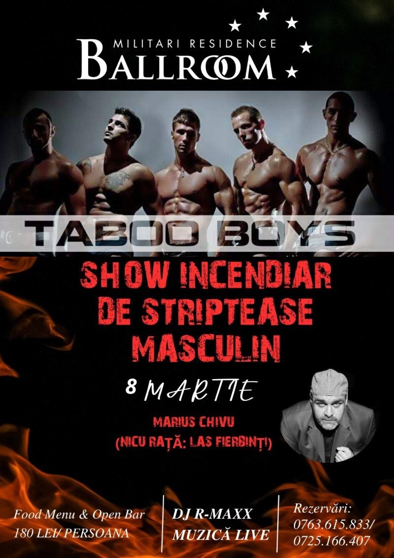 bilete Taboo Boys - La Ballroom Militari Residence