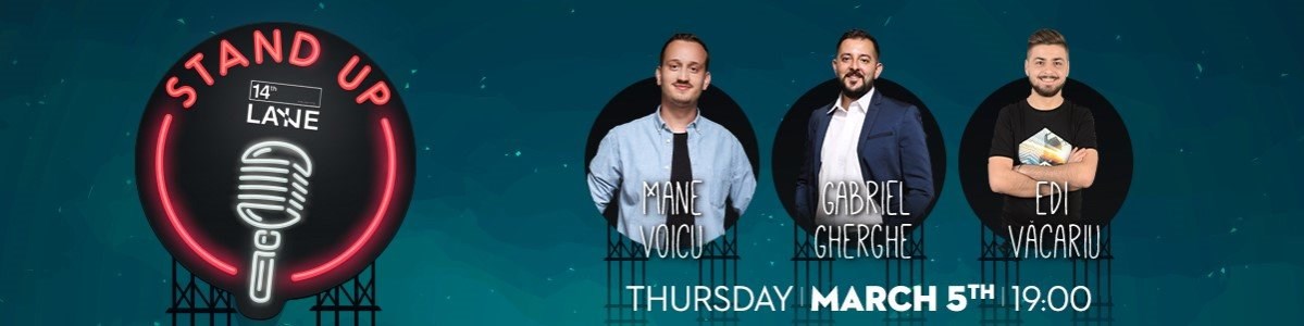 bilete Stand up Comedy Cu Mane Voicu, Gabriel Gherghe si Edi Vacariu
