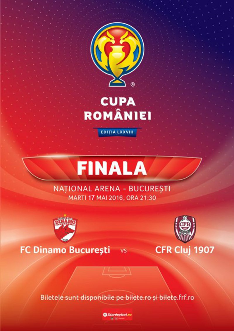 bilete Finala Cupei Romaniei - Amanat pentru data de 17 Mari 2016