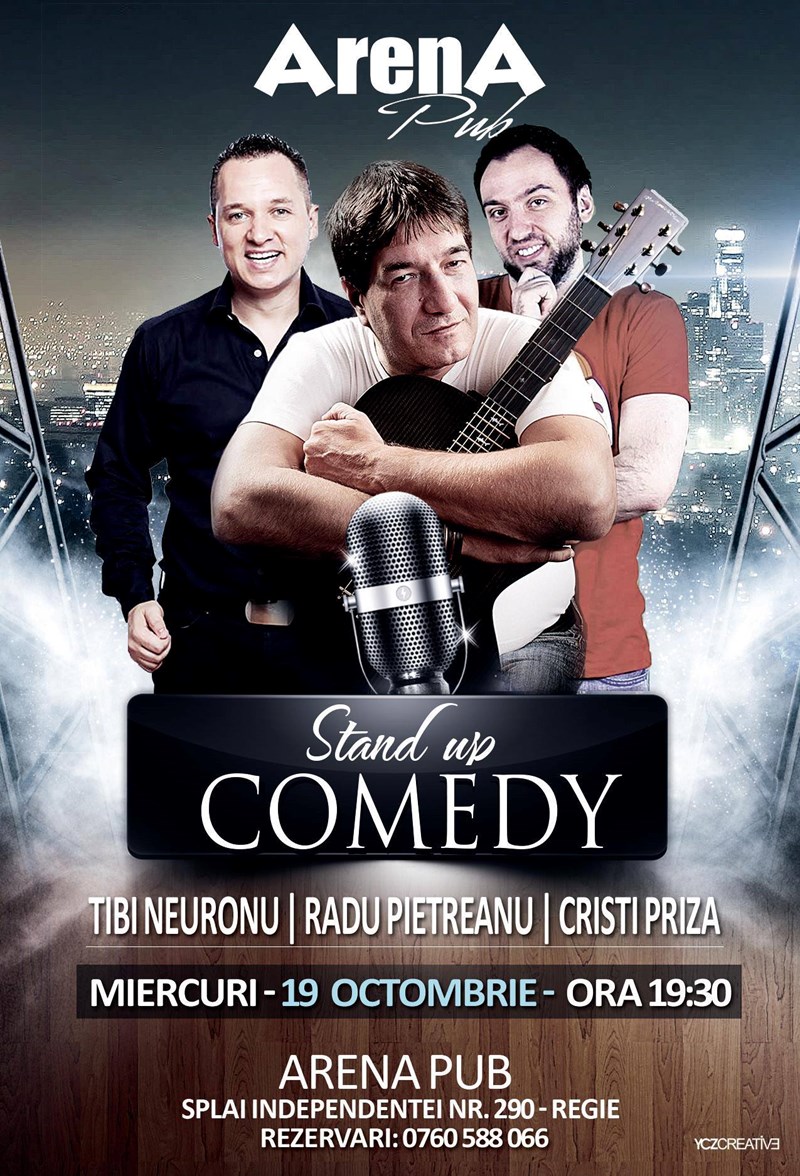 bilete Stand-up Comedy Cnp - Radu Pietreanu,Cristi Priza, Tibi Neuronu