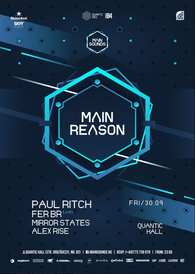 bilete Main Sounds from Paul Ritch, Fer BR, Mirror States, Alex Rise