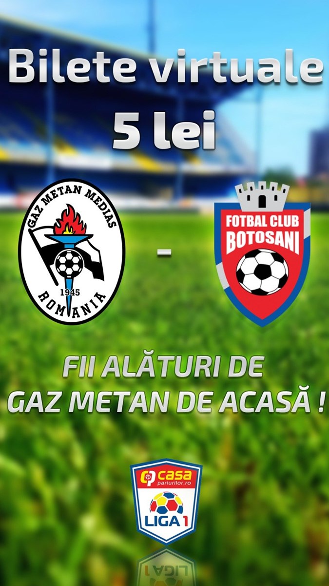 bilete Gaz Metan Medias vs FC Botosani - Virtual