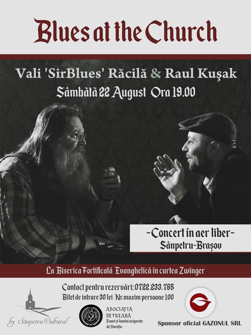 bilete Blues at the Church - Concert cu Vali Racila și Raul Kusak