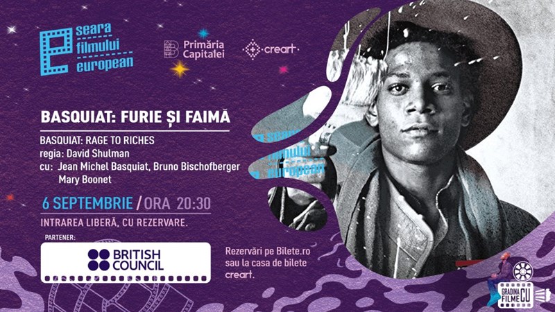 bilete Seara filmului European - Basquiat: Furie si Faima