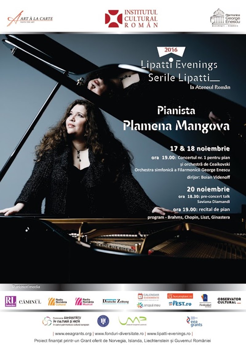 bilete Concertele si recitalul pianistei Plamena Mangova