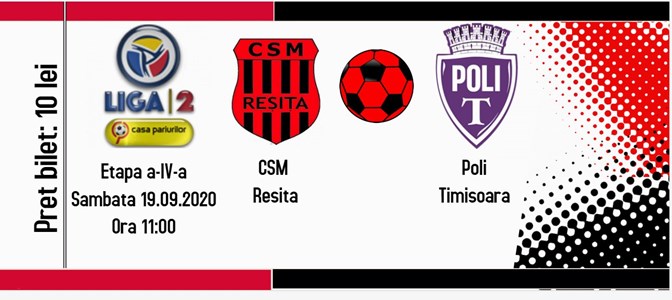 bilete CSM Resita - Politehnica Timisoara