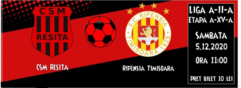 bilete CSM Resita - Ripensia Timisoara