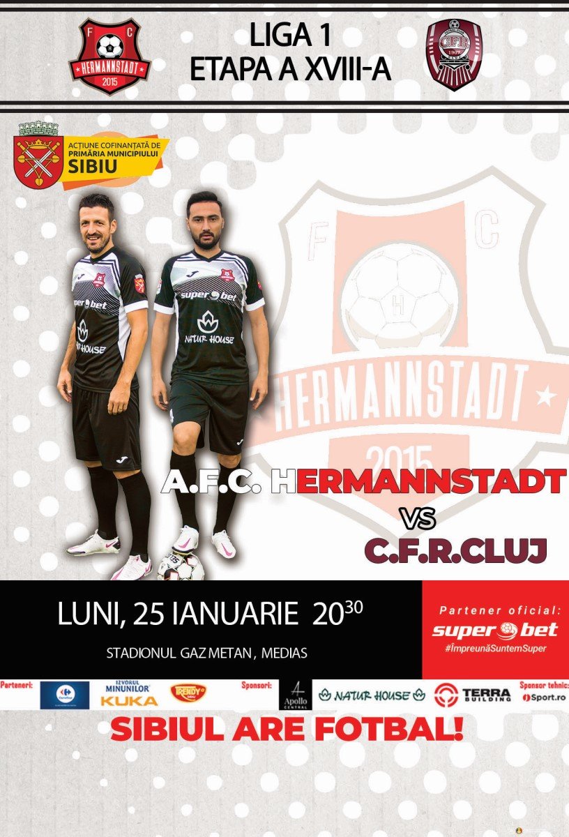 CFR 1907 FC HERMANNSTADT – CFR CLUJ 1-1