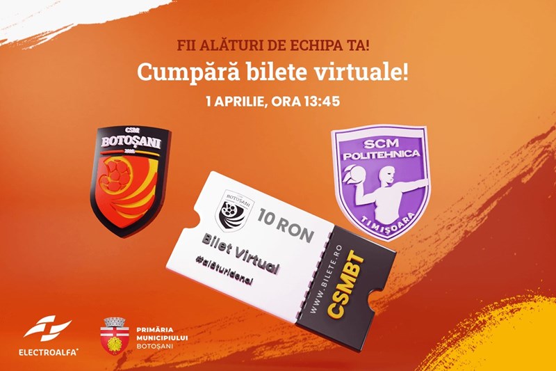bilete CSM Botosani - SCM Politehnica Timisoara
