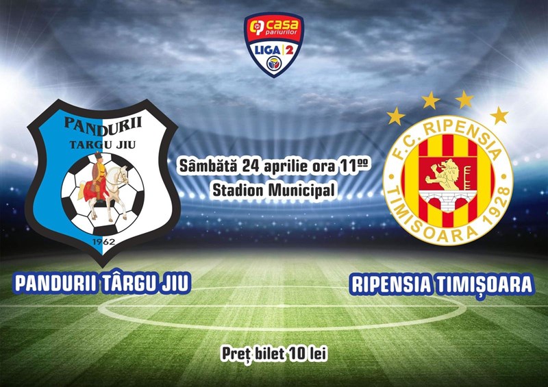bilete Pandurii Tg Jiu - FC Ripensia Timisoara