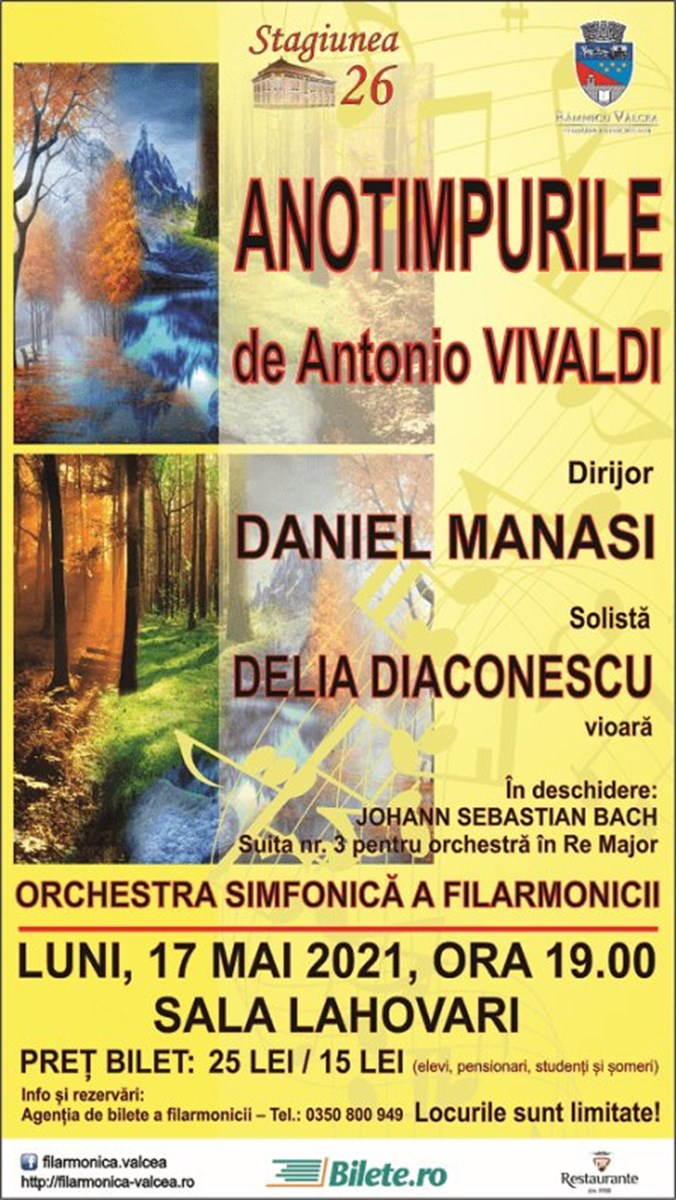 bilete Anotimpurile de Antonio Vivaldi
