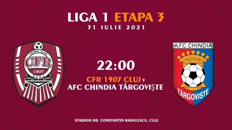 bilete CFR 1907 Cluj - Chindia Targoviste - Casa Liga1
