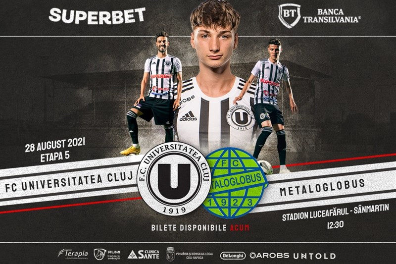 bilete FC Universitatea Cluj - FC Metaloglobus Bucuresti