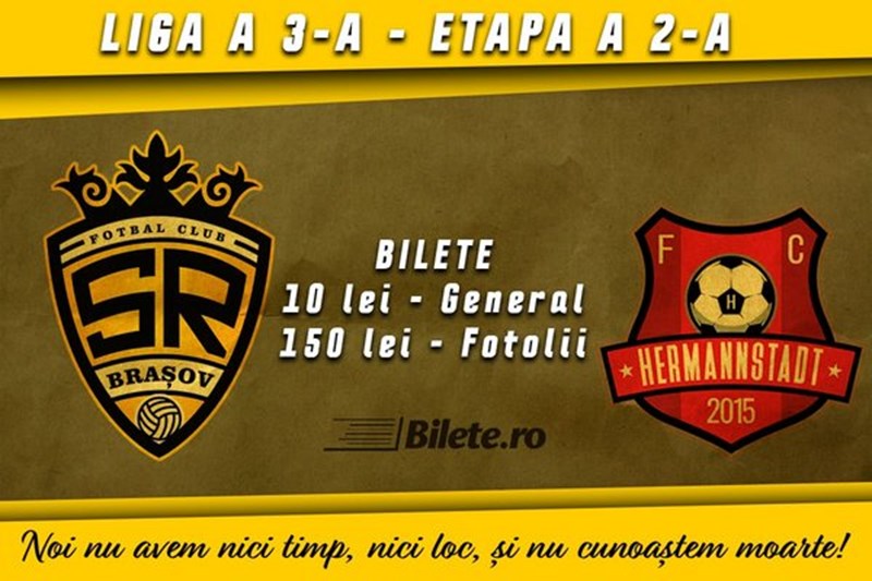 bilete SR Brasov - AFC Hermannstadt
