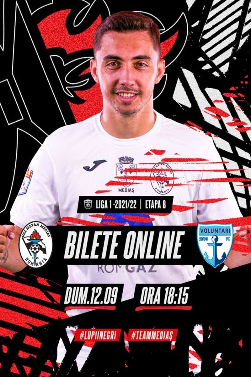bilete CS Gaz Metan Medias - FC Voluntari - CASA Liga 1