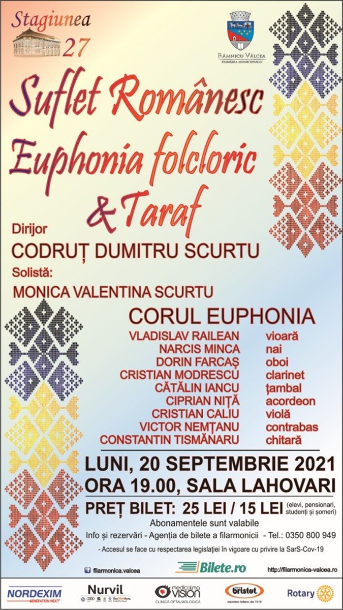 bilete Suflet Romanesc - Euphonia Folcloric si Taraf