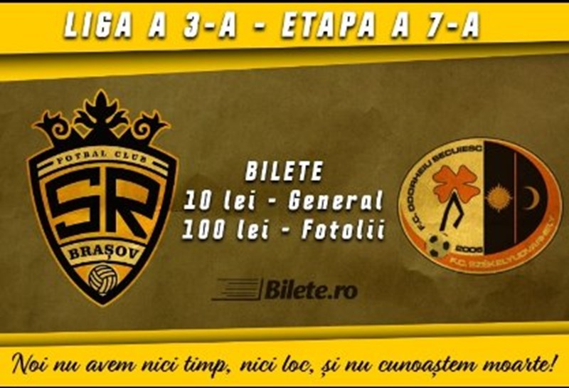 bilete SR Brasov - AFC Odorheiu Secuiesc