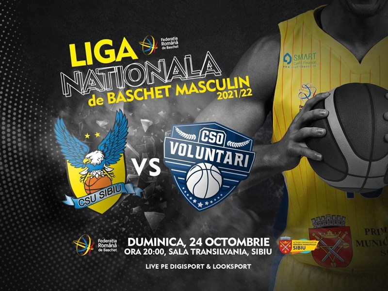 bilete BC CSU Sibiu - CSO Voluntari - Baschet