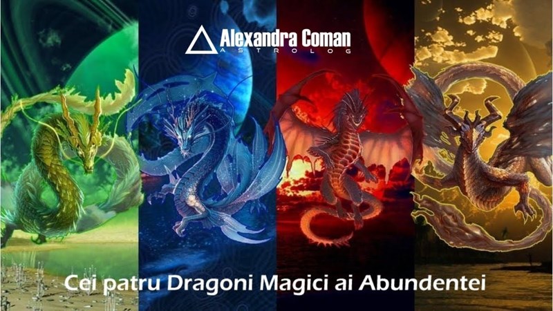 bilete Webinar - Cei Patru Dragoni Magici ai Abundentei cu Alexandra Coman