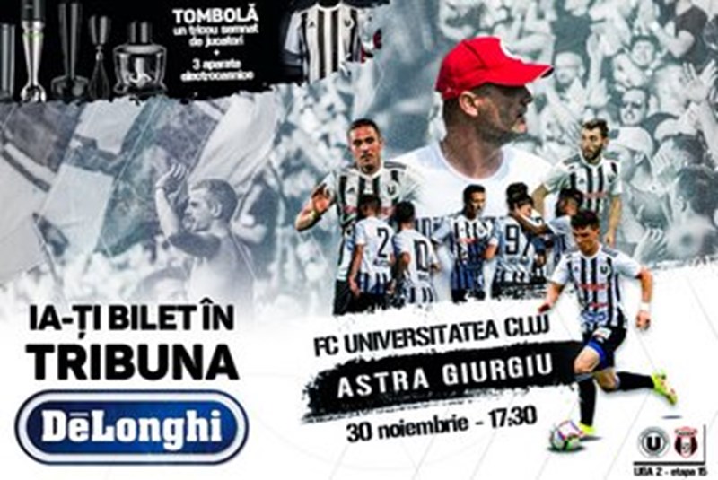 bilete FC Universitatea Cluj - Astra Giurgiu