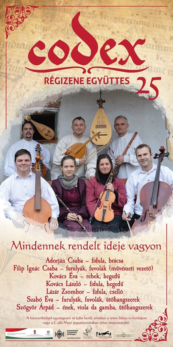 bilete CODEX 25’ - Concertul ansamblului de muzică veche CODEX