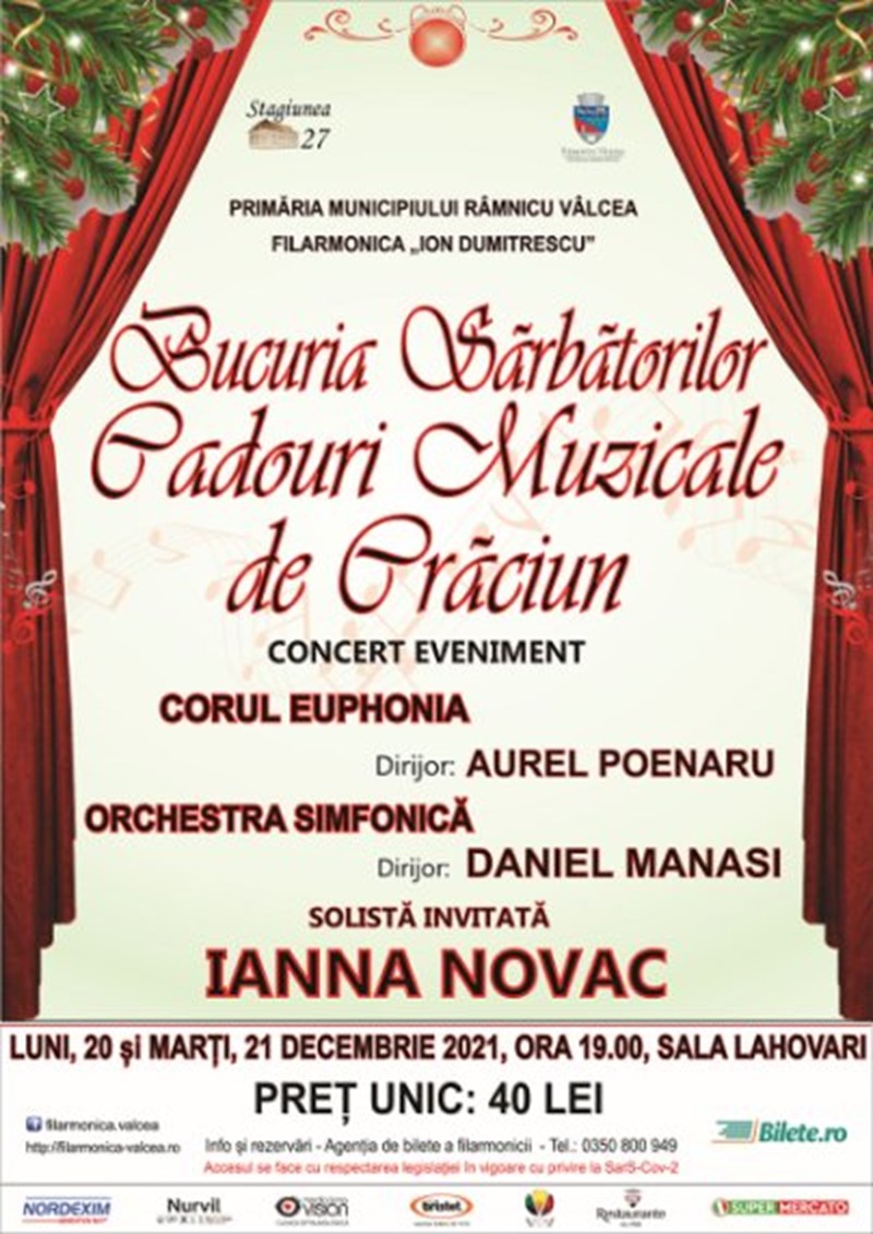 bilete Bucuria Sarbatorilor - Cadouri Muzicale de Craciun