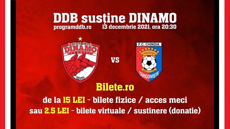 bilete FC Dinamo - FC Chindia Targoviste