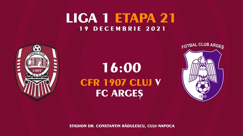 bilete CFR Cluj - FC Arges - CASA Liga 1