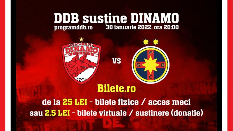 bilete FC Dinamo - FCSB