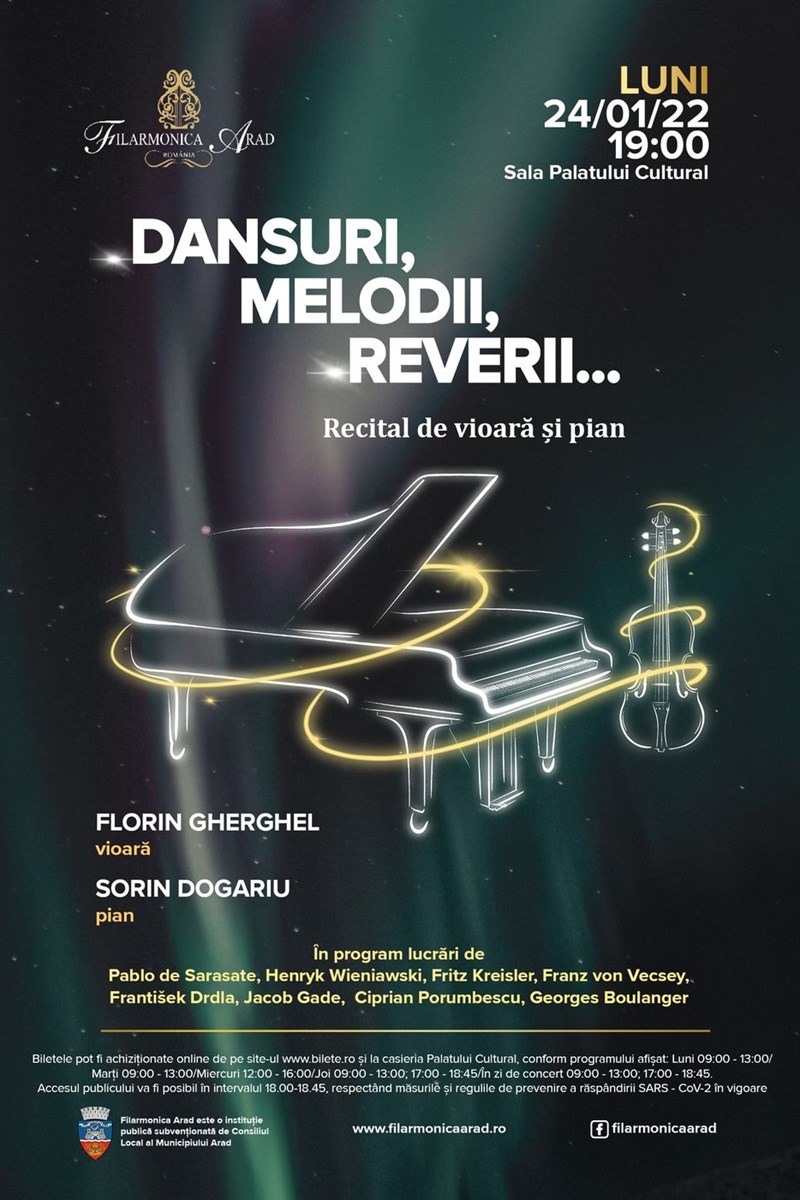 bilete DANSURI, MELODII, REVERII...