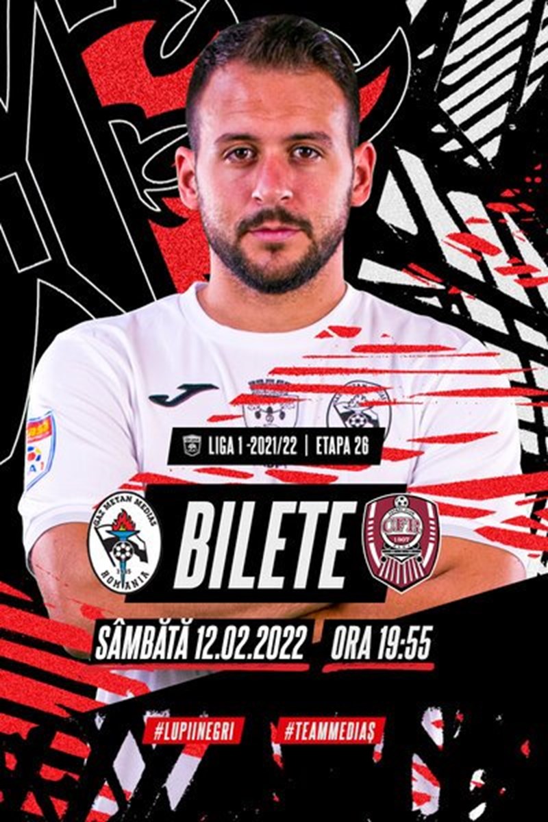 bilete CS Gaz Metan Medias - CFR 1907 Cluj - CASA Liga 1