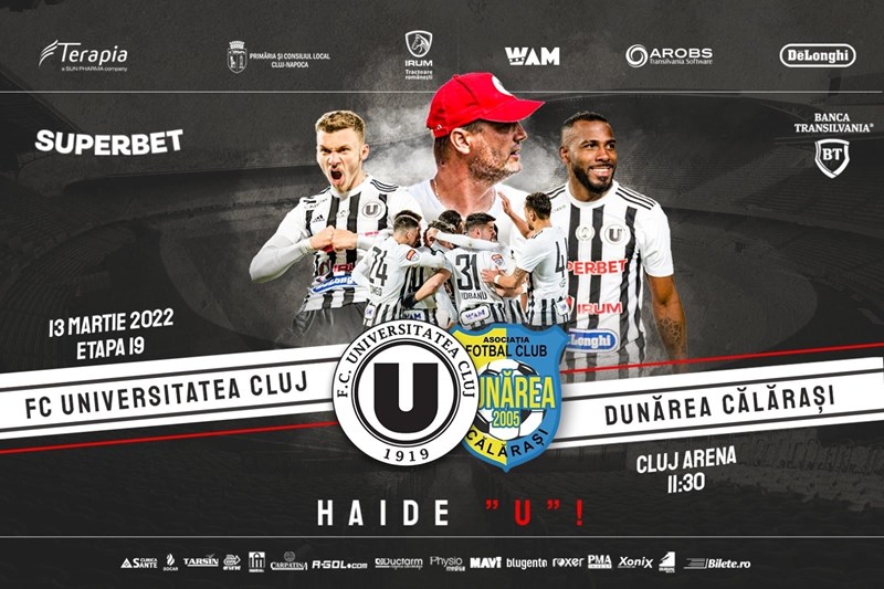 bilete FC Universitatea Cluj - Dunarea Calarasi