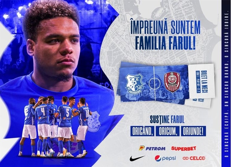 bilete Farul Constanta - CFR Cluj - CASA Liga 1