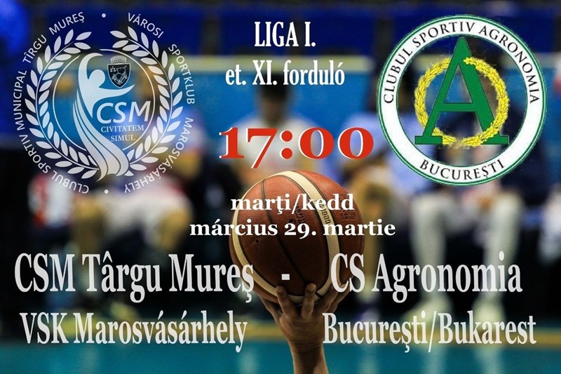 bilete CSM Targu Mures - CS Agronomia - Baschet