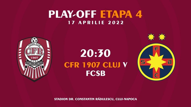 bilete CFR 1907 Cluj - FCSB - CASA Liga 1