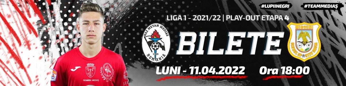 bilete Gaz Metan Medias - CS Mioveni - Casa Liga 1