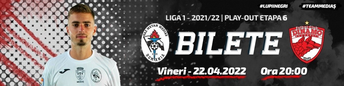bilete Cs Gaz Metan Medias - FC Dinamo Bucuresti - CASA Liga 1